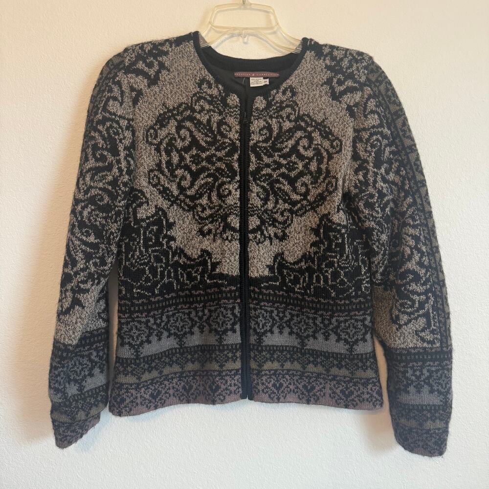 Peruvian Connection  100% Alpaca Insulated Zip Jacket Size S Small